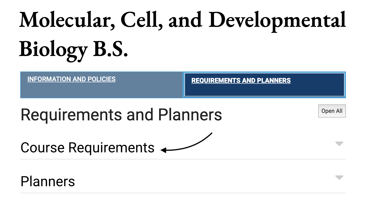 Degree Requirements